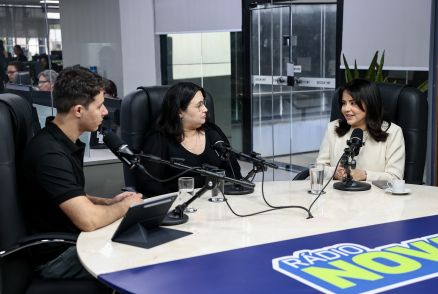 Secretria de Agricultura Familiar, Andria Fujioka, em entrevista ao podcast MT Conectado, da Secom