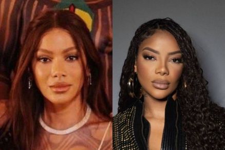 Anitta ( esquerda) tem aparncia comparada  de Ludmilla -