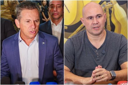 O governador Mauro Mendes e o prefeito Abilio Brunini, que lamentaram o falecimento do jornalista Anselmo Carvalho Pinto