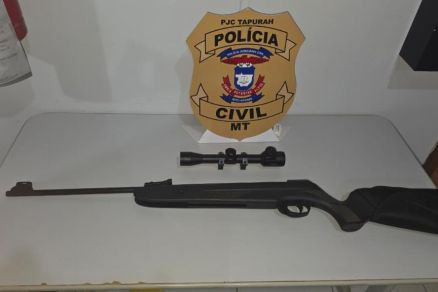 Arma de fogo calibre 22 e entorpecentes foram apreendidos na operao
