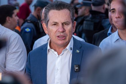 O governador Mauro Mendes, que falou sobre a situao do pas diante 'tarifao'
