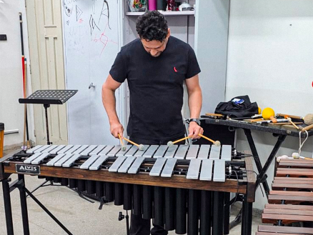 Instrumentos foram montados ao longo da semana na Escola Andr Avelino 