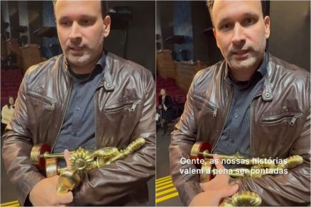 O diretor cuiabano Bruno Bini, que foi premiado com filme Cinco Tipos de Medo