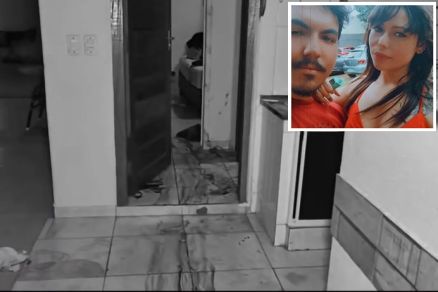 Residncia em que foi encontrado o corpo de Ana Paula; em detalhe ela e o suspeito, Lucas Frana