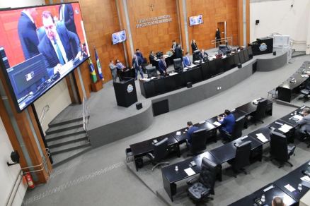 Imagem no plenrio da Assembleia Legislativa, que aprovou reduo 