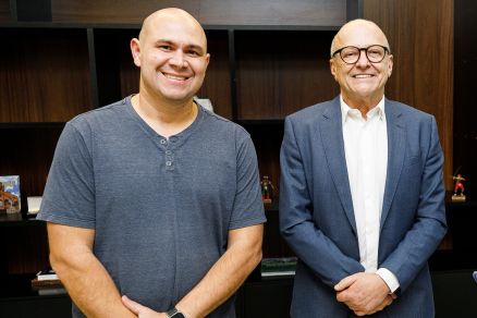 O prefeito Abilio Brunini e o vice-governador Otaviano Pivetta