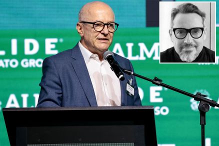 O vice-governador Otaviano Pivetta; no detalhe, o publicitrio Pablo Nobel