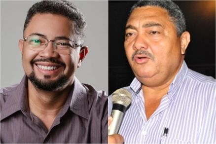 O prefeito de Pocon, Dr. Jonas Moraes, e o ex-prefeito Clvis Damio