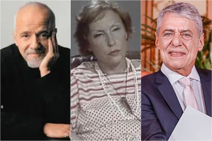 Paulo Coelho, Clarice Lispector e Chico Buarque, respectivamente
