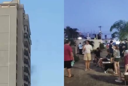 O incndio comeou em um aparelho de ar-condicionado