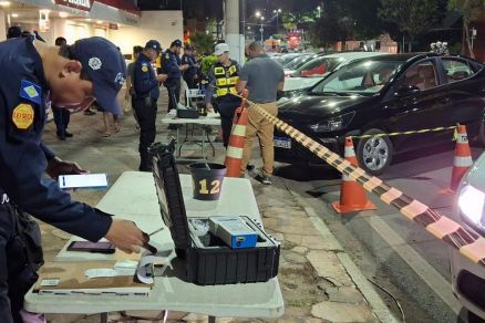 Blitz da Lei Seca realizada em Cuiab 