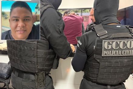 O advogado Douglas Antnio Gonalves de Almeida (detalhe) preso em Vrzea Grande na Operao Conductor, da Polcia Civil