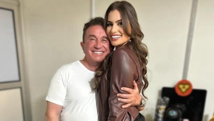 Calita Francielle elogiou Amado Batista aps gesto carinhoso