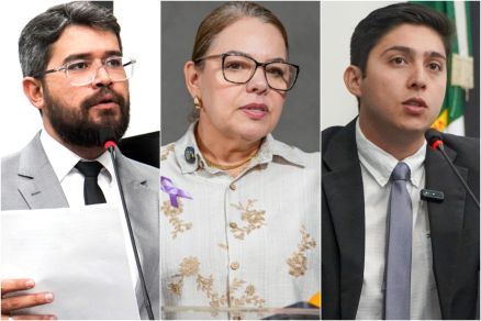 Os vereadores Fellipe Corra, Paula Calil e Gustavo Padilha: retirada de assinaturas de projeto polmico
