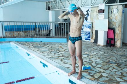 Genilson durante ltimo treino antes de embarcar a Nice, na Frana, para Campeonato Mundial de Ironman Full