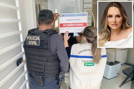 A empresria Jaqueline Mayer, proprietria da clnica interditada em Cuiab