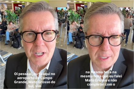 O jornalista e apresentador Mrcio Gomes, que errou nome do Estado em Palestra 