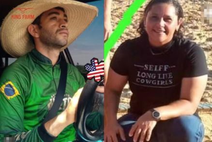 O acusado Ednei Serafim e a vtima, Fabiana Sanches