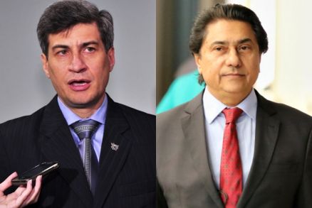 O ex-secretrio Marcel de Cursi e o advogado Levi Machado: rus em ao