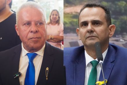 Os vereadores Chico 2000 e Sargento Joelson, que retornaram  Cmara de Cuiab