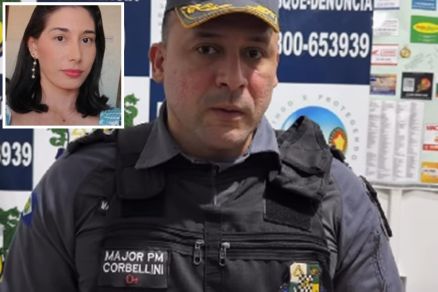 O major Corbellini falou sobre a apreenso dos suspeito da morte da servidora Samara Aparecida (detalhe)
