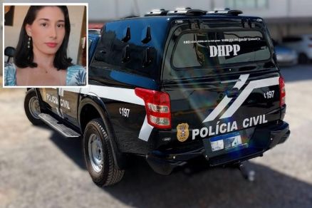 Samara Conceio (no detalhe), morta aps golpe mata-leo da prpria filha 