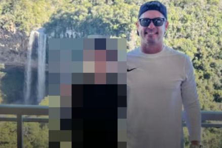O americano Mark Alexander, que se perdeu em mato de Santa Catarina com o filho