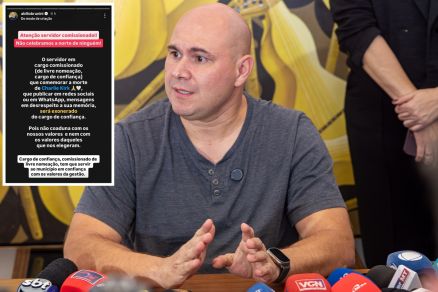 O prefeito de Cuiab Abilio Brunini (PL); que fez alerta em suas redes sociais 
