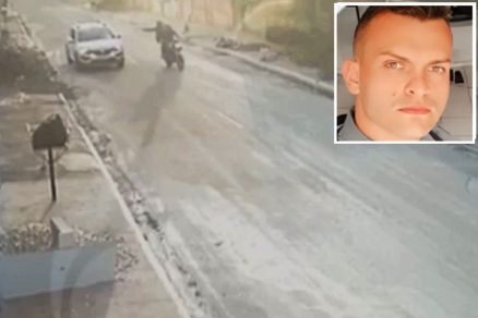 No detalhe, o PM Raylton Mouro, suspeito do assassinato de Rozeli