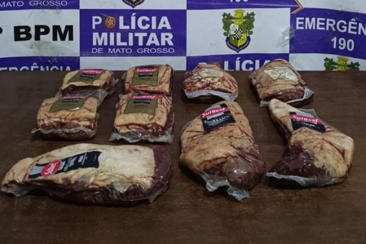 Homem  preso por furtar 7 peas de picanha em mercado de Cuiab