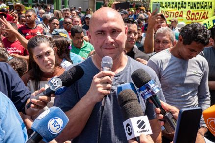 O prefeito de Cuiab, Abilio Brunini, que publicou um vdeo em que repudiou o vandalismo