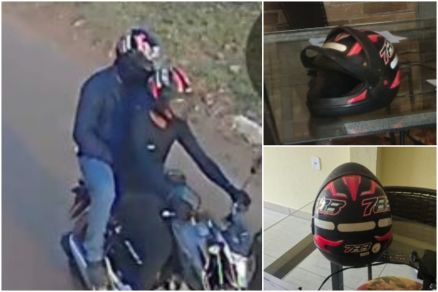 Imagens de cmeras de segurana registraram assassinos em moto; capacete foi apreendido na casa do policial militar Raylton Mouro