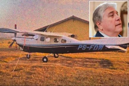 O mdico e pecuarista Ramiro Pereira de Matos (detalhe), que morreu em um acidente areo com destino a Mato Grosso