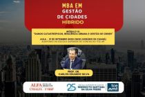 Danos catastrficos, resilincia urbana e gesto de crises sero abordados no 15 mdulo do MBA