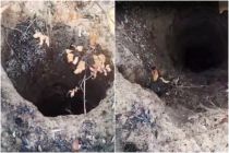 Cratera de origem desconhecida  descoberta em rea de incndio