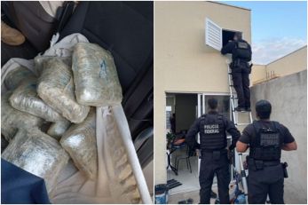 PF d batida em Cuiab e VG e prende quatro por trfico