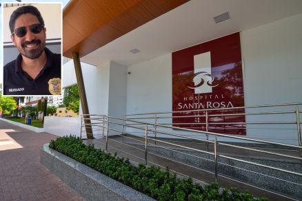 Carlos Eduardo de Souza (detalhe) est na UTI do Hospital Santa Rosa