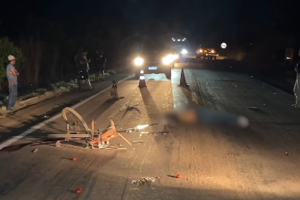 Ciclista morre atropelado por motocicleta na rodovia BR-174
