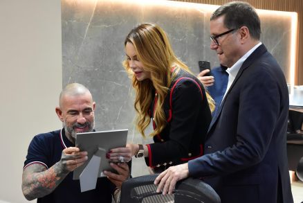 O chef Henrique Fogaa, a primeira-dama Virginia Mendes, e o suplente de senador Mauro Carvalho