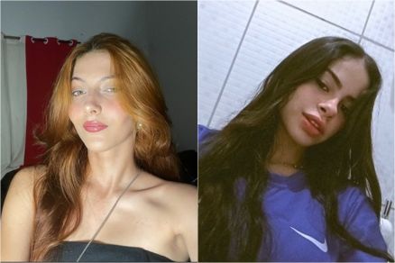 Maria Eduarda (esquerda) e Anna Jhulia (direita) morreram em um acidente neste domingo 
