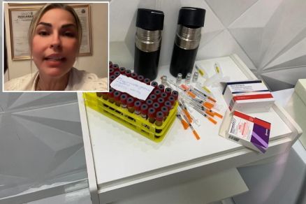 Fisioterapeuta Laura Lima (no detalhe), dona de clinica interditada 