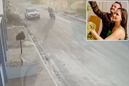 Aline Valandro e Raylton Duarte (no detalhe) suspeitos do assassinato da personal Rozeli da Costa
