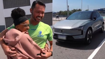 Rebeca Andrade surpreendeu Chico com carro de R$ 290 mil 