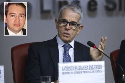 O ministro o Antonio Saldanha Palheiro, que negou HC do ex-juiz Wendell Karielli Guedes Simplcio (detalhe) 