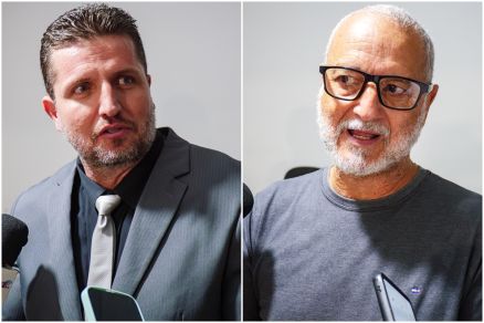 O vereador Rafael Ranali e o ativista Clvis Arantes, que preside a Associao da Parada do Orgulho LGBTQIA+