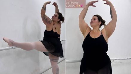 Thais Carla voltou s aulas de bal aps treze anos