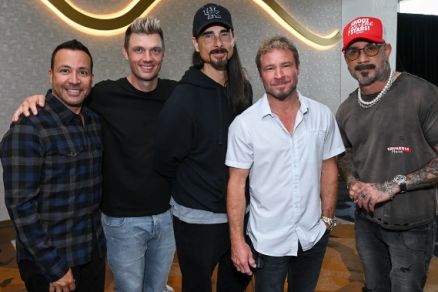 Integrantes da banda americana Backstreet Boys