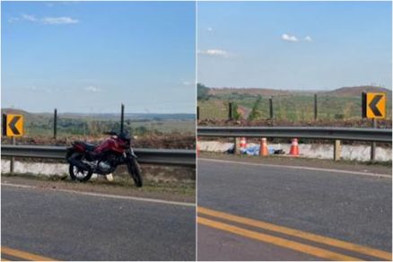 A vtima colidiu contra uma mureta de proteo 