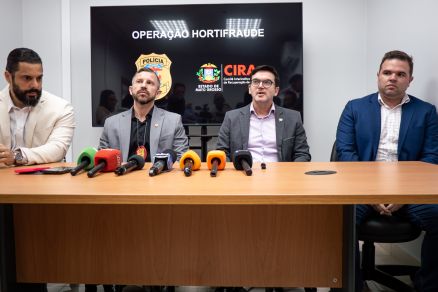 Coletiva com os representantes do CIRA-MT foi realizada na Delegacia Especializada de Crimes Fazendrios