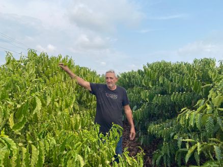 Produtor Maurlio em sua propriedade, stio Paraso - Aripuan 